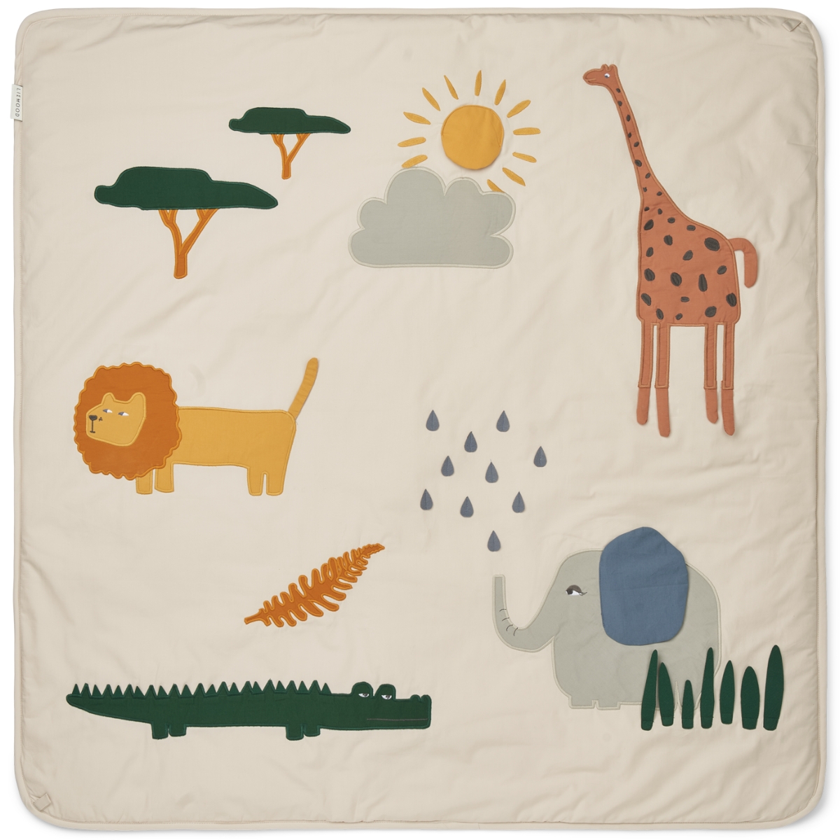 Tapis d'éveil Glenn Safari Sandy Mix (110 x 110 cm) (Liewood) - Image 2