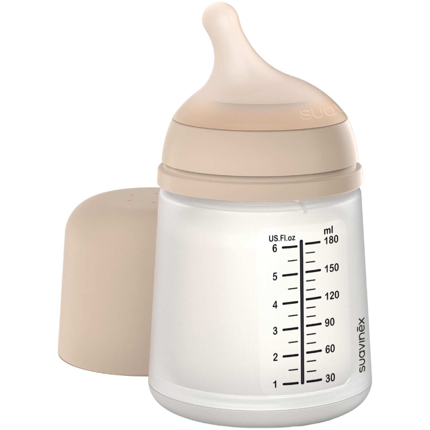 Suavinex - Biberon anti-colique Zerø.Zerø - Débit Lent - S Light (180 ml)