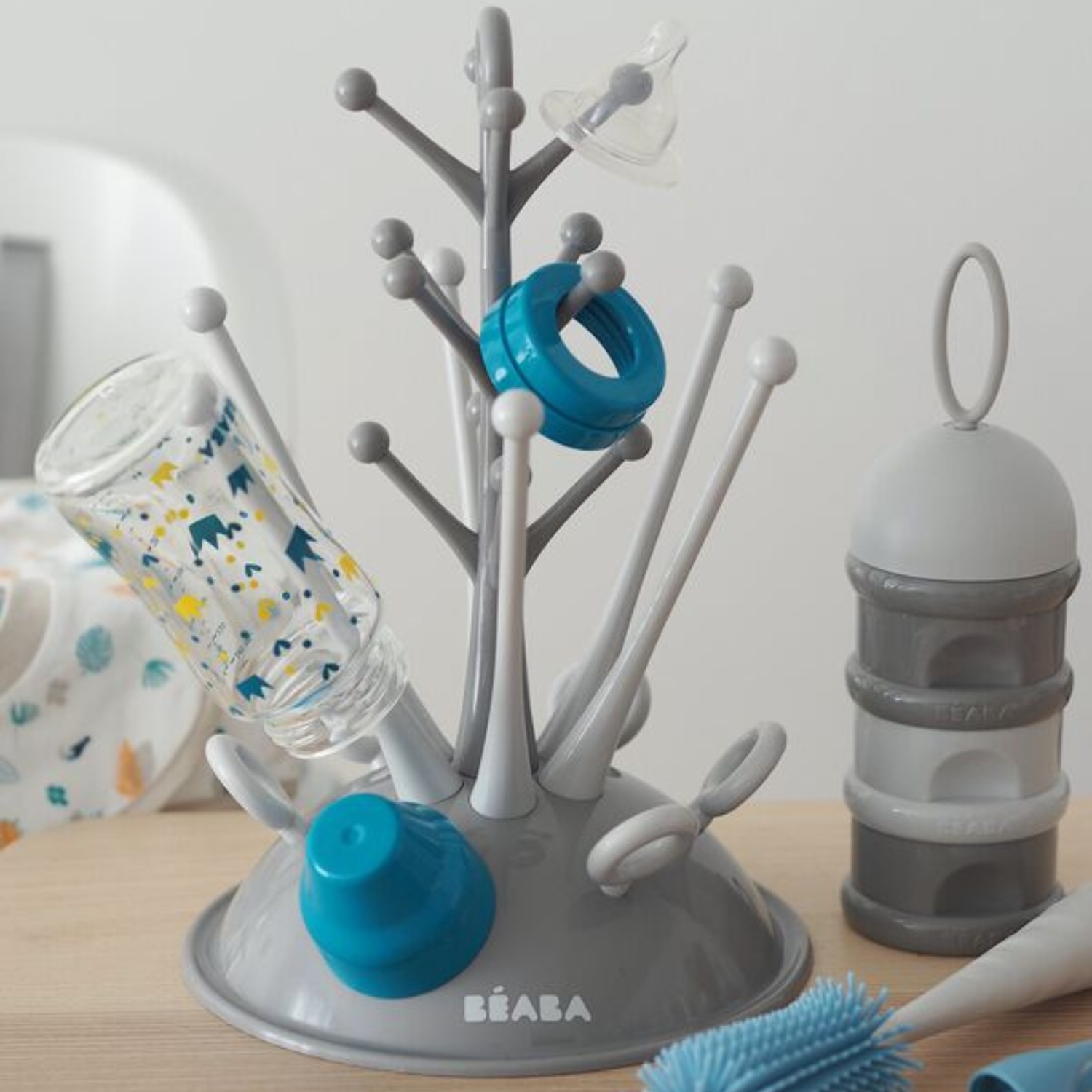 Coffret naissance Egoutte biberon et accessoires (Béaba) - Image 2