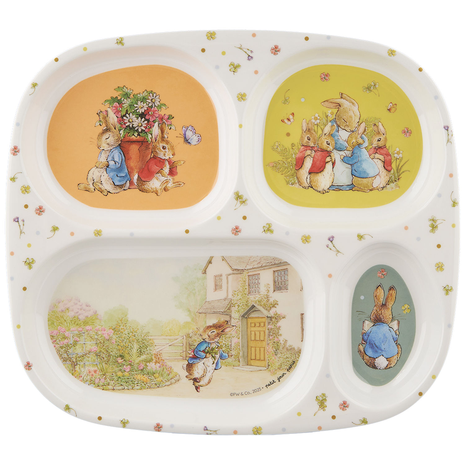 Petit Jour Paris - Assiette à compartiments Pierre Lapin
