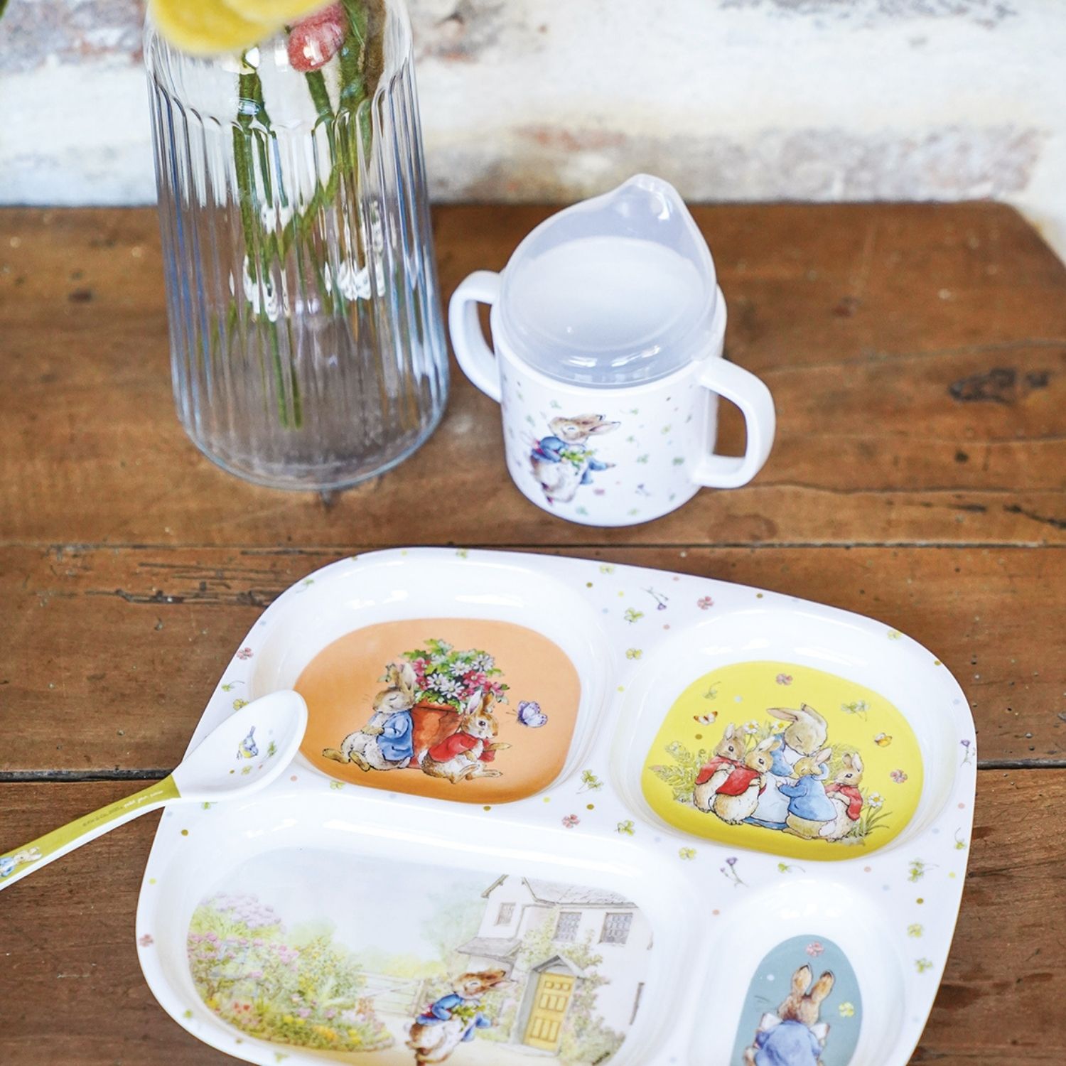 Assiette à compartiments Pierre Lapin (Petit Jour Paris) - Image 1