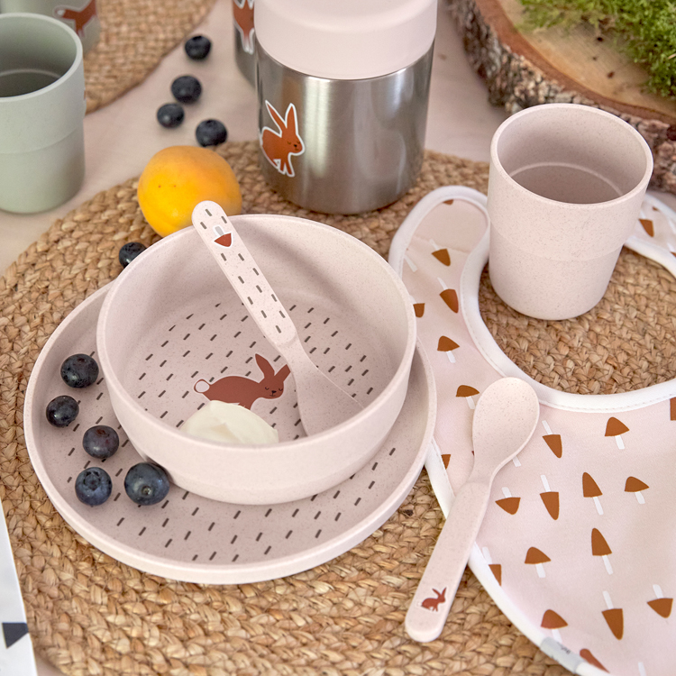 Coffret repas Little Forest Lapin (4 pièces) (Lassig) - Image 1
