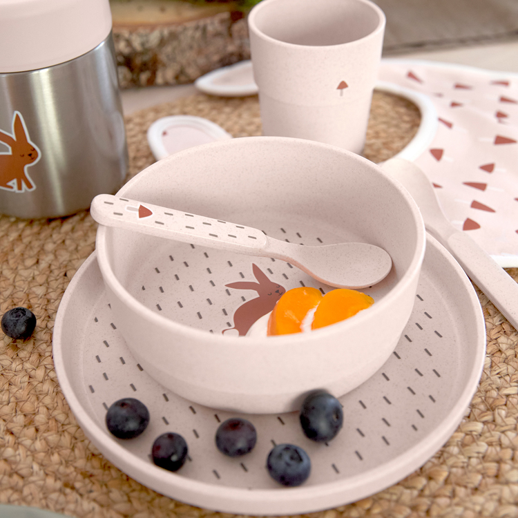 Coffret repas Little Forest Lapin (4 pièces) (Lassig) - Image 4