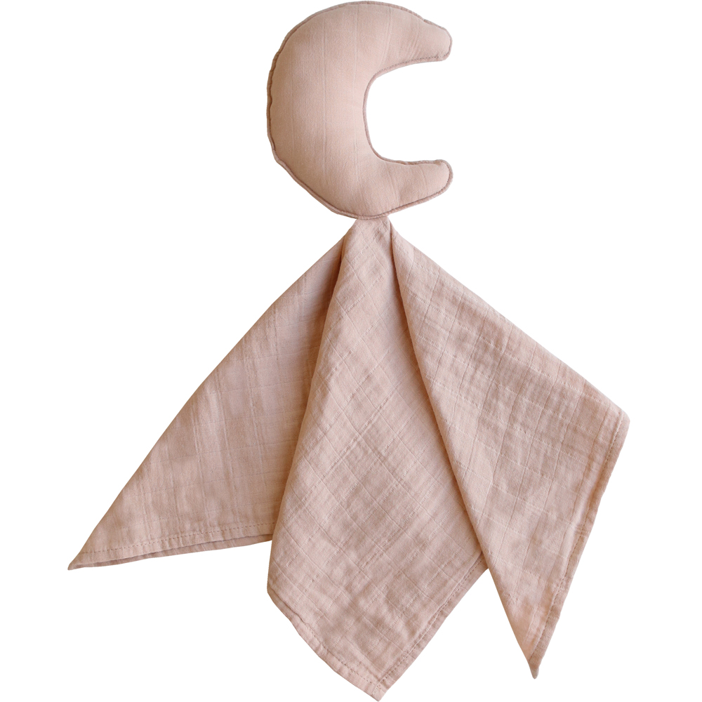 Mushie - Doudou plat lune Blush