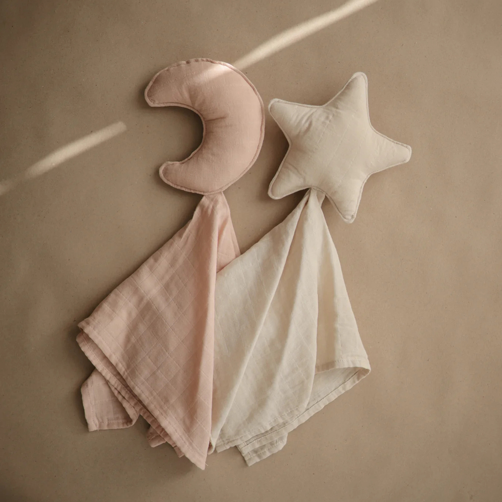 Doudou plat lune Blush (Mushie) - Image 3