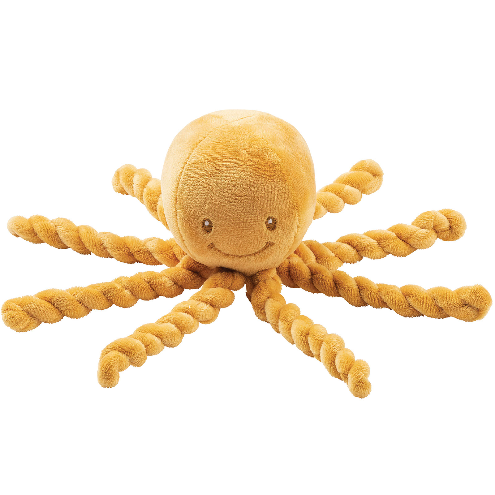 Peluche pieuvre Lapidou ocre (23 cm) (Nattou) - Image 1