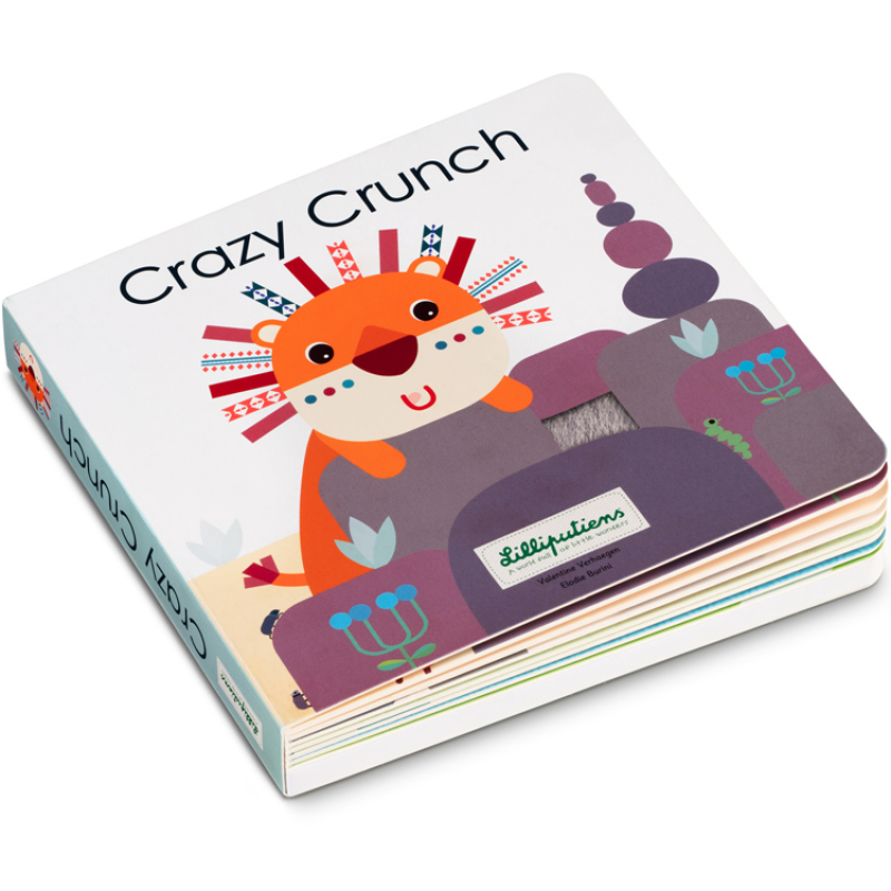 Livre bébé tactile et sonore Crazy Crunch (Lilliputiens) - Image 1
