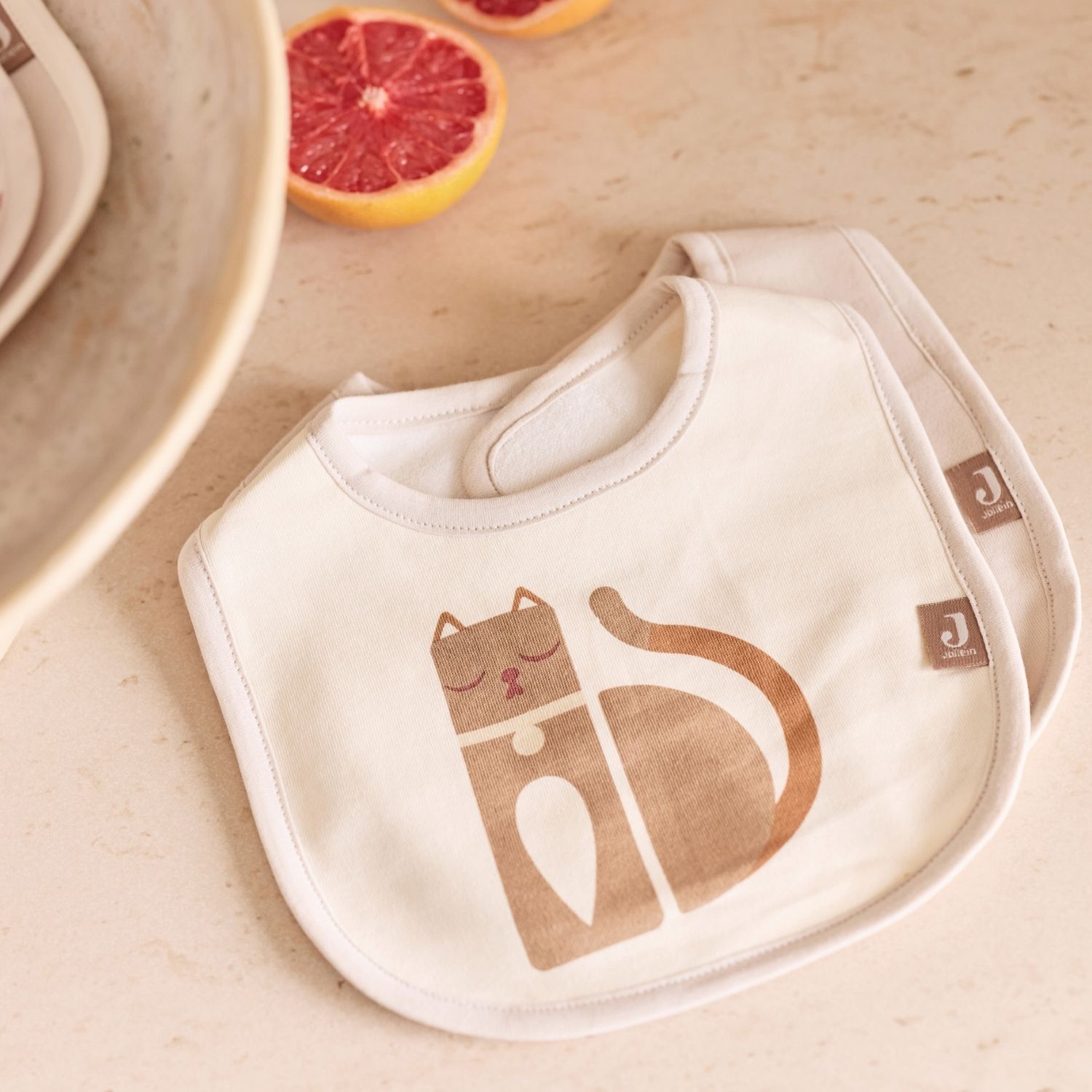 Lot de 5 bavoirs imperméables Animal Friends (Jollein) - Image 2