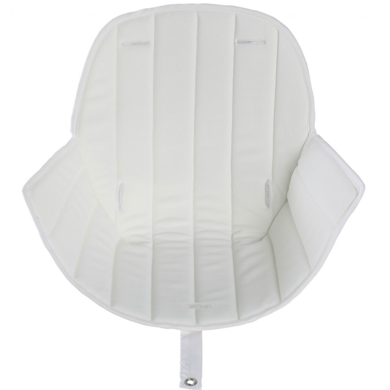 Assise tissu chaise haute Ovo Luxe blanc (Micuna) - Image 1