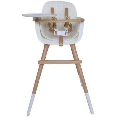Assise tissu chaise haute Ovo Luxe blanc (Micuna) - Image 2