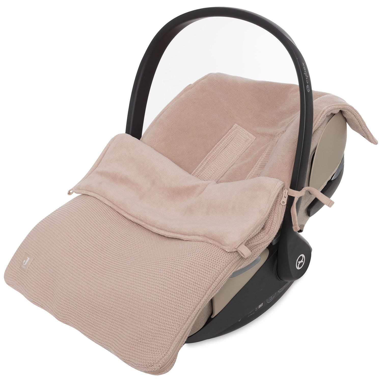 Jollein - Nid d'ange passe sangle Basic Knit Wild Rose (groupe 0+)