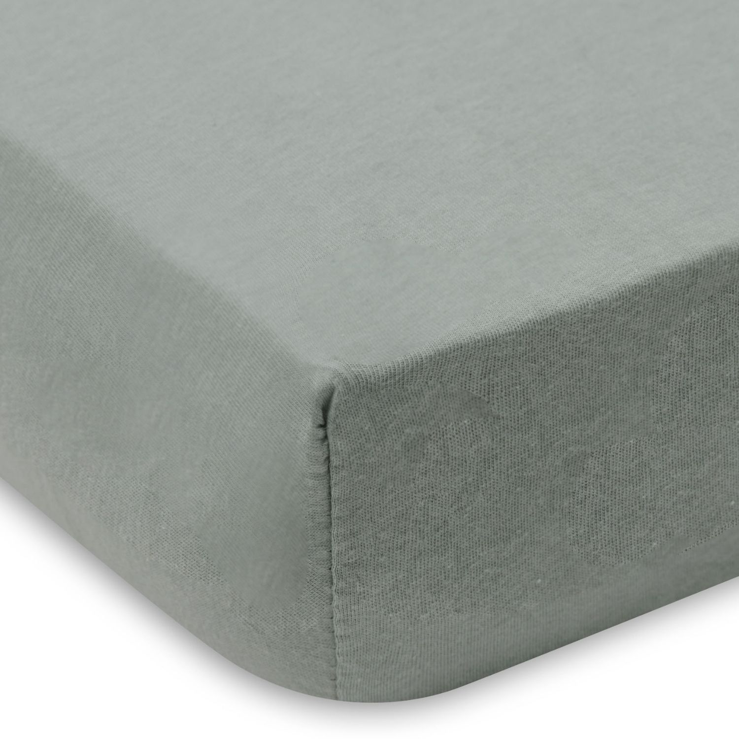 Lot de 2 draps housses en jersey Sea Green-Ivory (40 x 80 cm) (Jollein) - Image 1