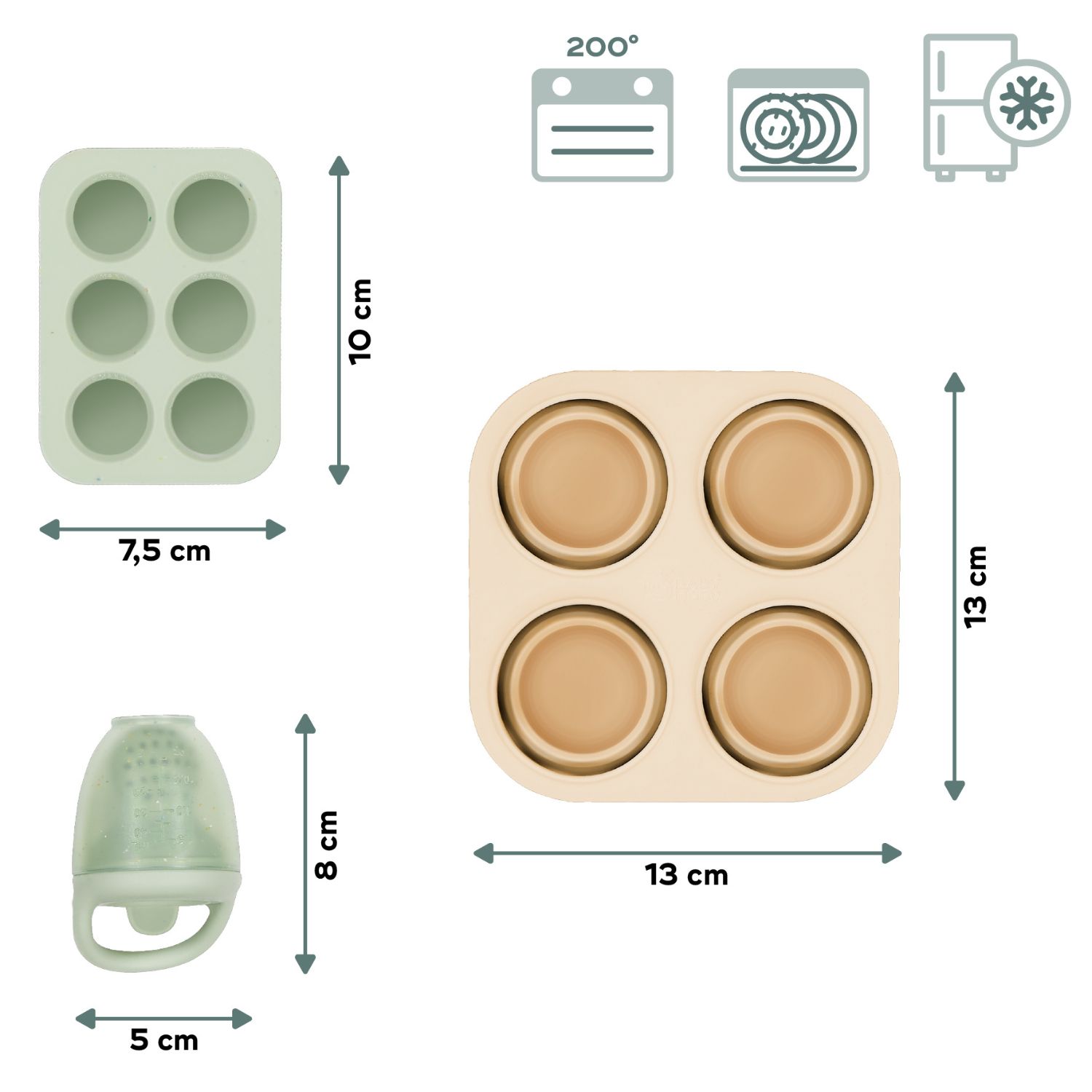 Set grignoteuse et moules en silicone (Babymoov) - Image 5