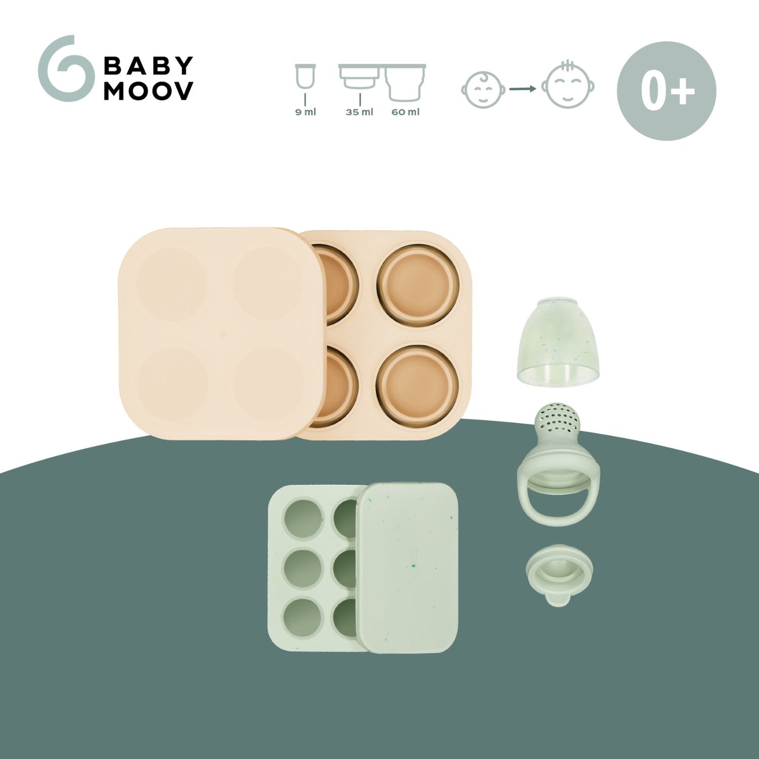Set grignoteuse et moules en silicone (Babymoov) - Image 2