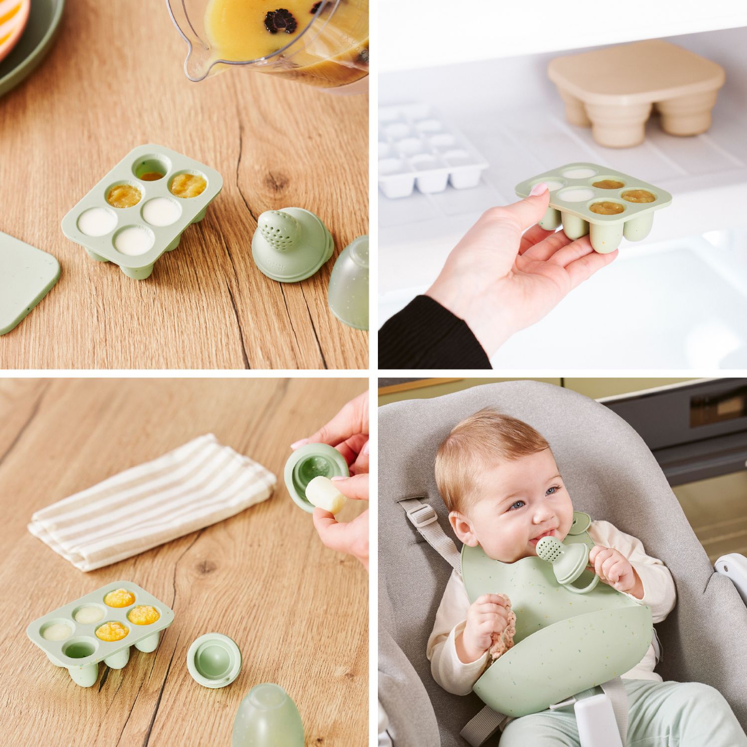 Set grignoteuse et moules en silicone (Babymoov) - Image 4
