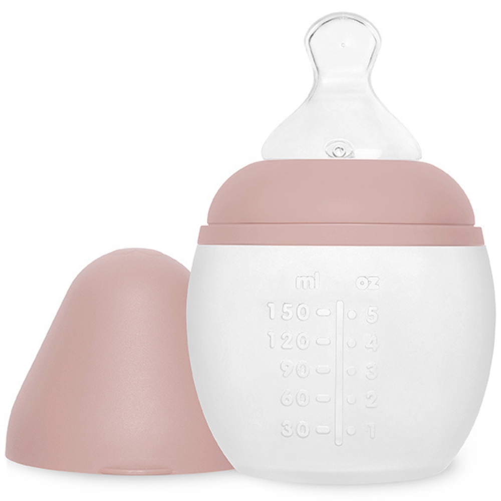 Biberon anti-colique en silicone Blush (150 ml) (Elhée) - Image 1