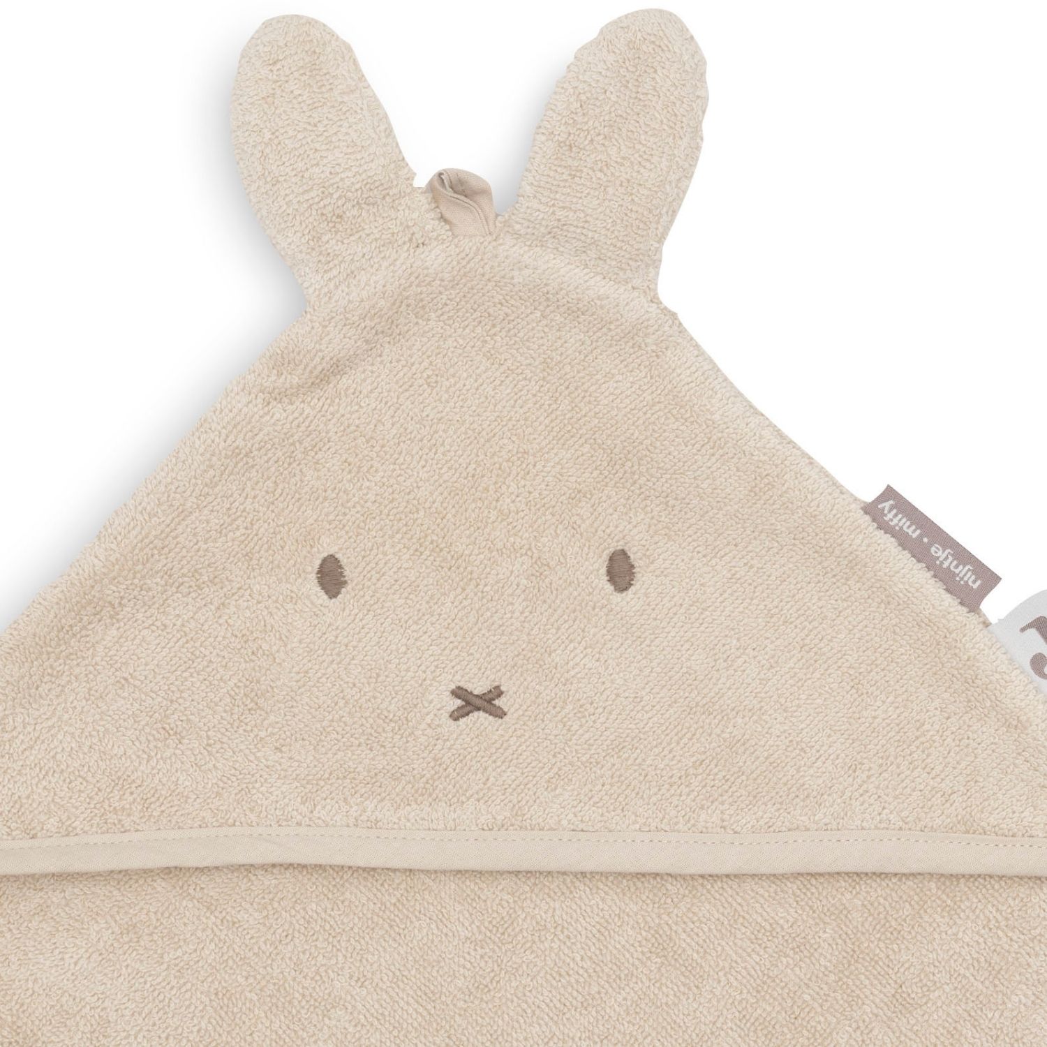 Cape de bain en éponge Miffy Warm Sand (75 x 75 cm) (Jollein) - Image 4