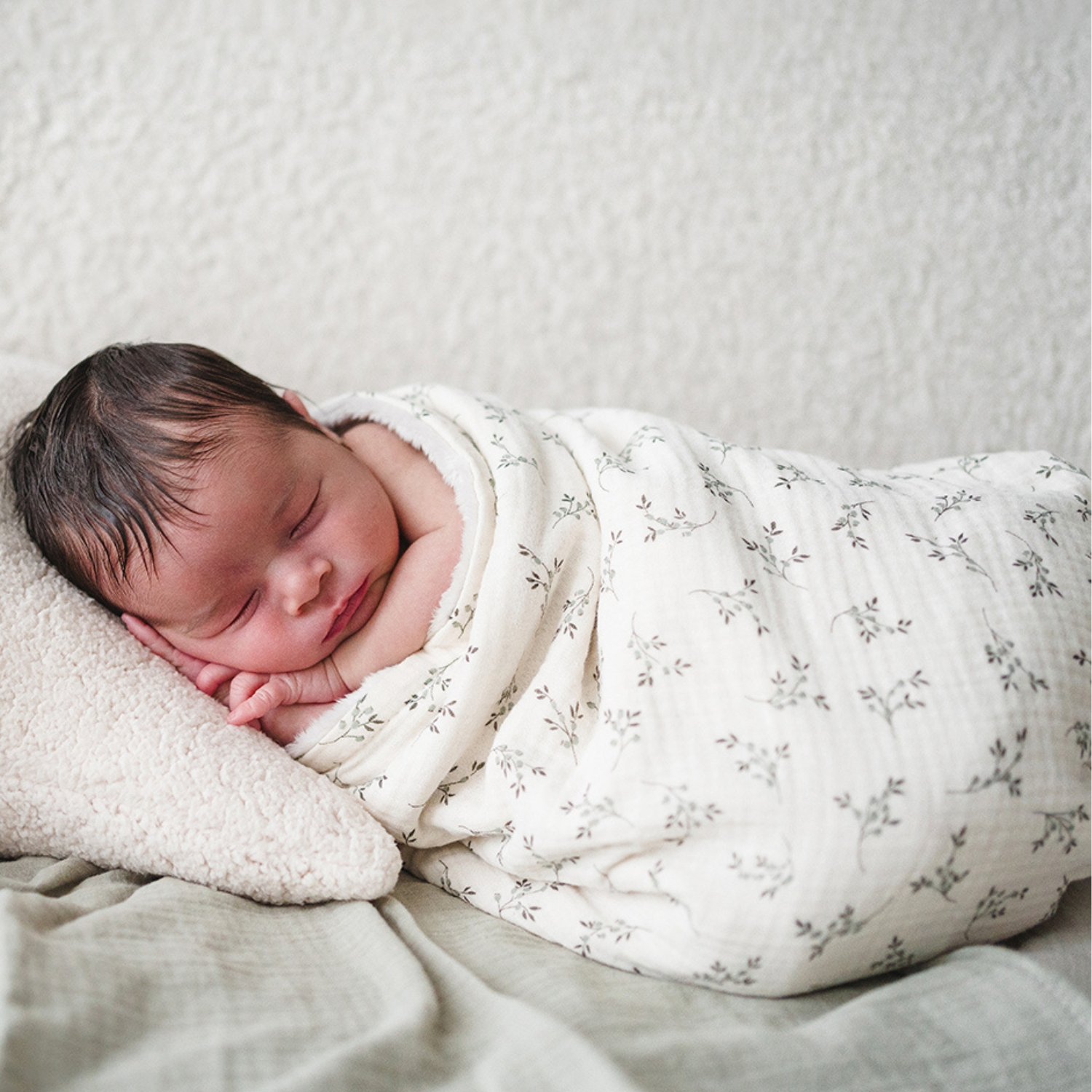 Couverture polaire Olive Bloom (110 x 80 cm) (Babyshower) - Image 1