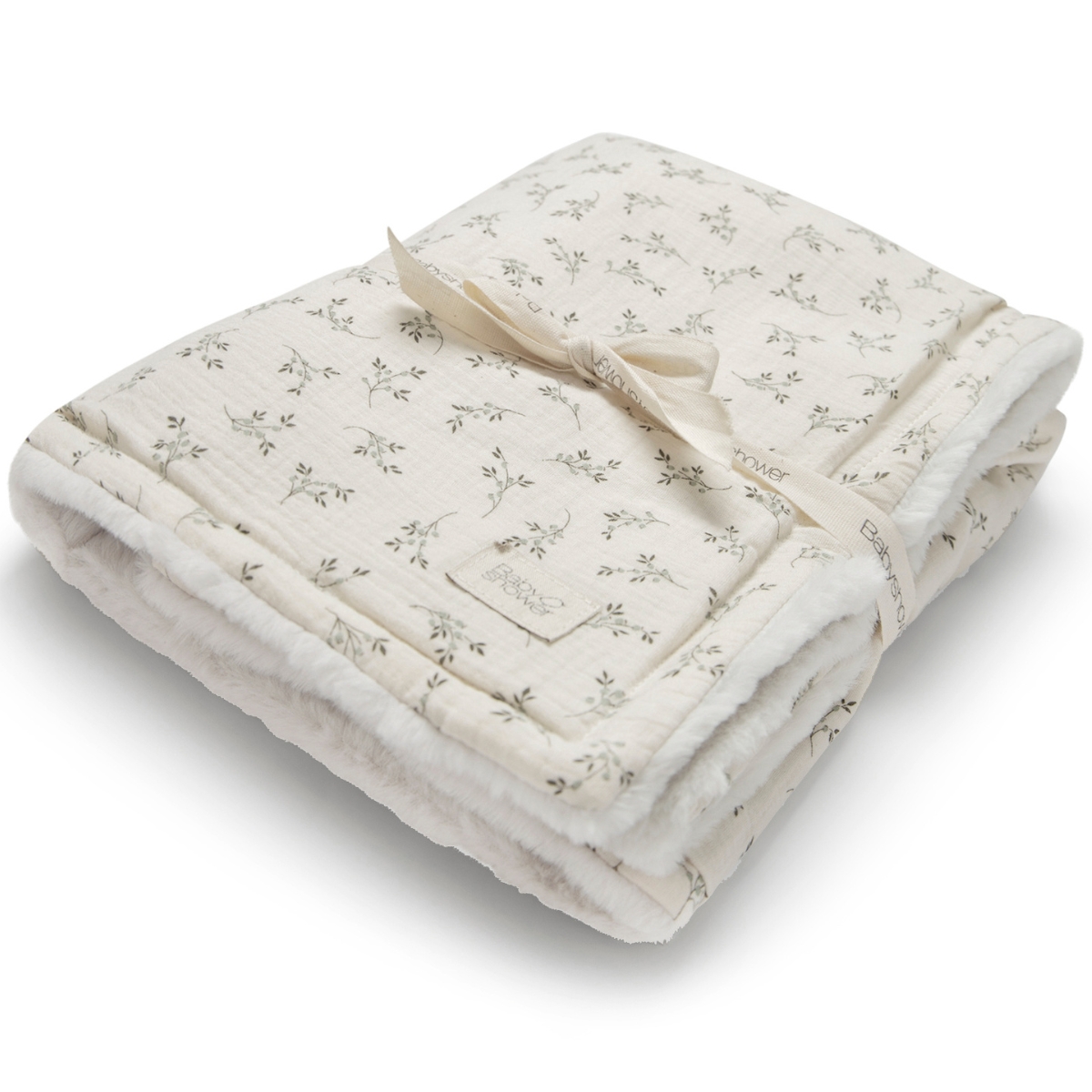 Couverture polaire Olive Bloom (110 x 80 cm) (Babyshower) - Image 3