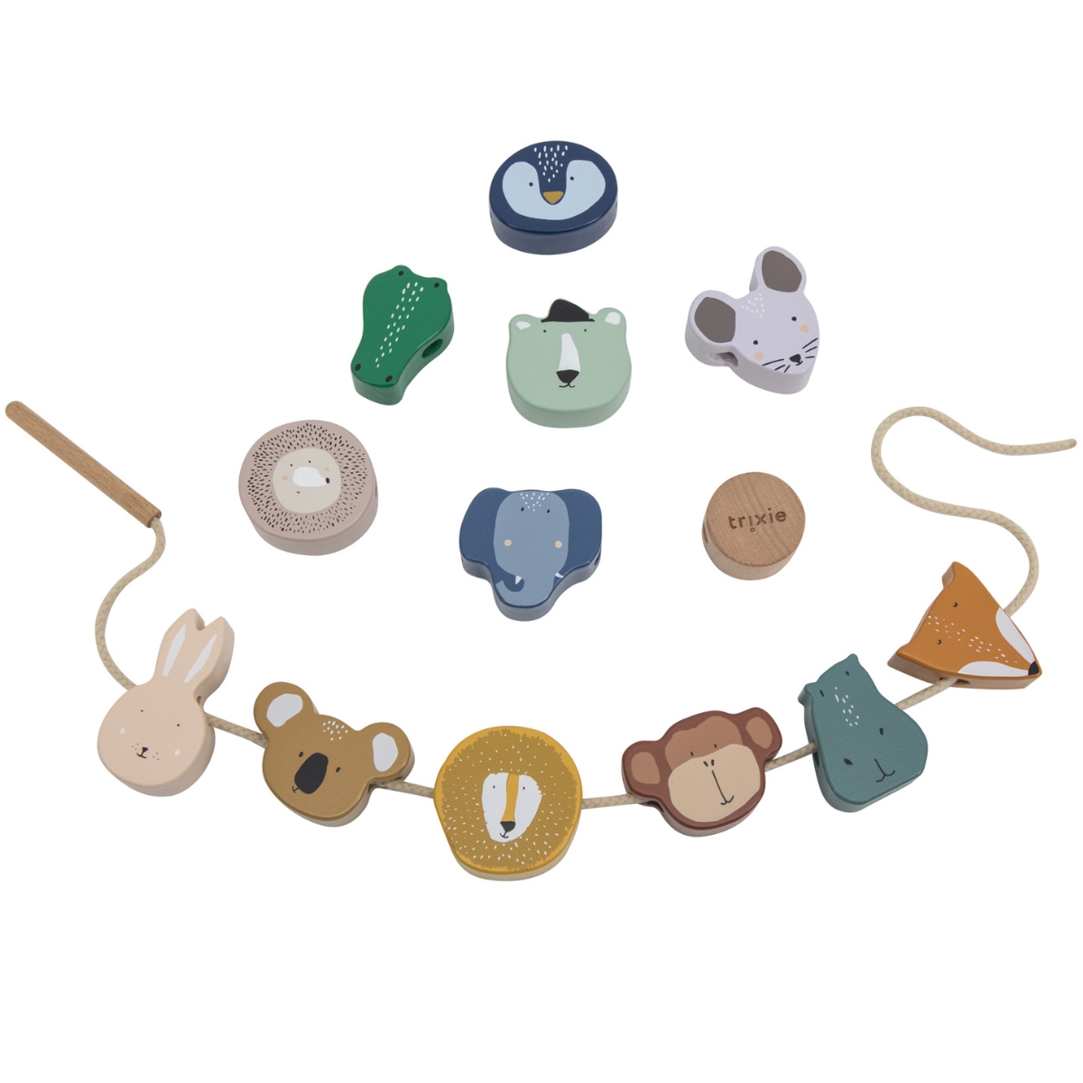 Trixie - Perles en bois à enfiler All Animals