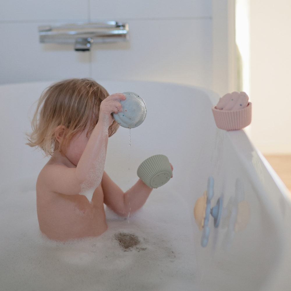 Lot de 4 jouets de bain Cupcake Mix and Max (Mushie) - Image 2
