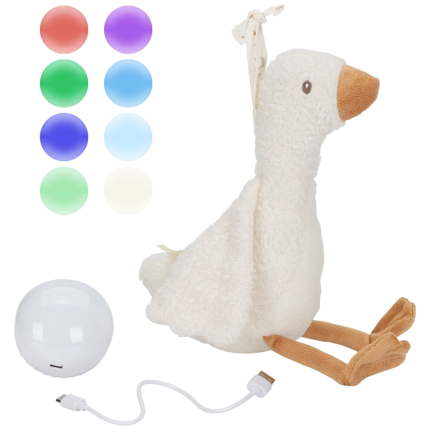 Peluche musicale et lumineuse Oie Newborn (Little Dutch) - Image 7