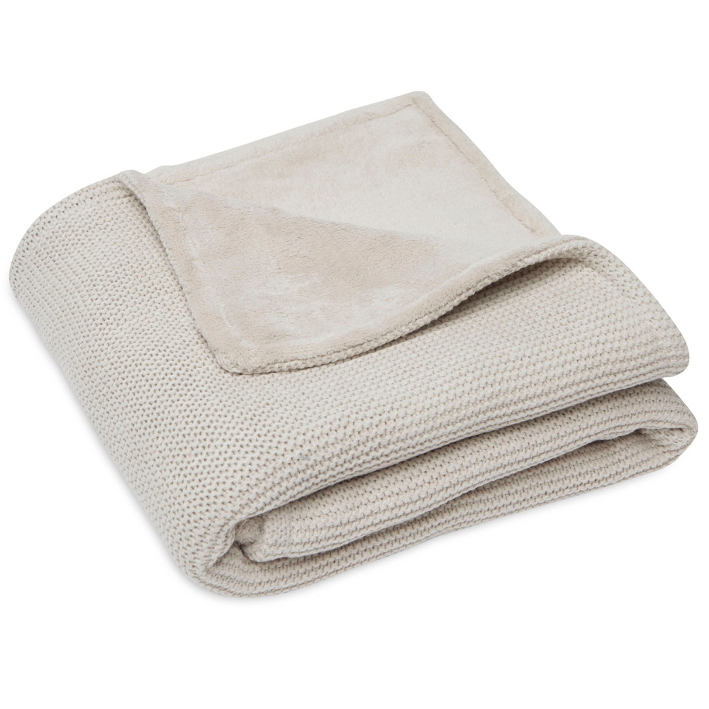 Jollein - Couverture polaire Basic Knit Nougat (75 x 100 cm)