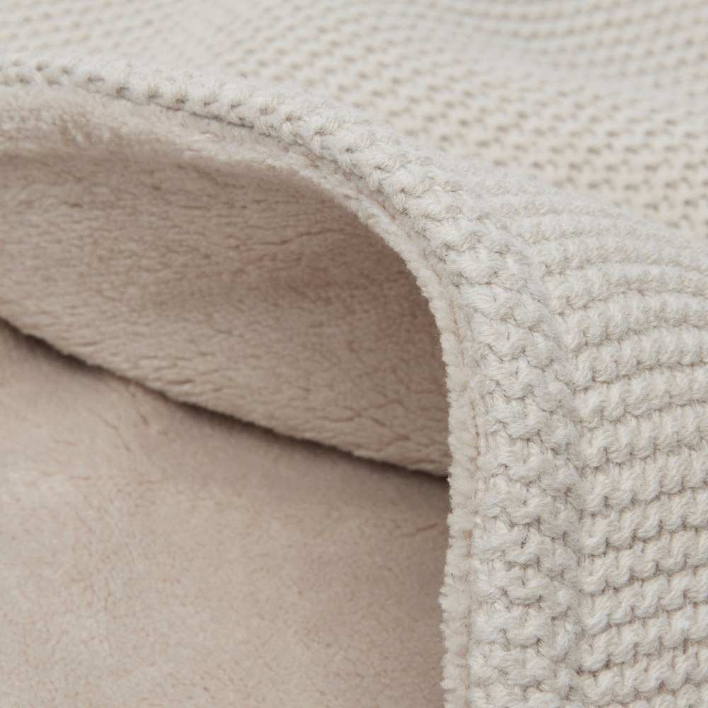 Couverture polaire Basic Knit Nougat (75 x 100 cm) (Jollein) - Image 5