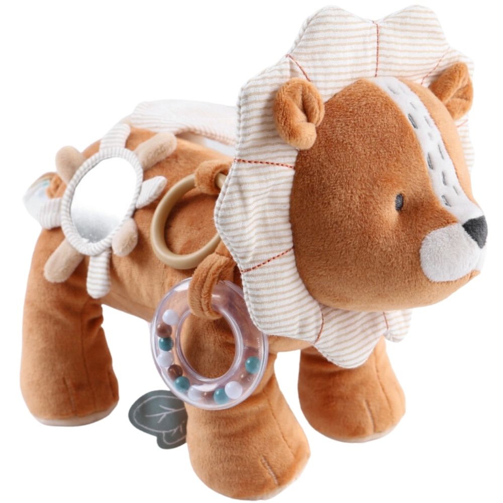 Noukie's - Peluche d'activités Babou en veloudoux caramel (26 cm)