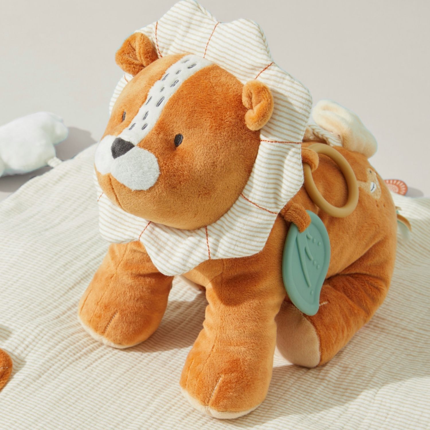 Peluche d'activités Babou en veloudoux caramel (26 cm) (Noukie's) - Image 1