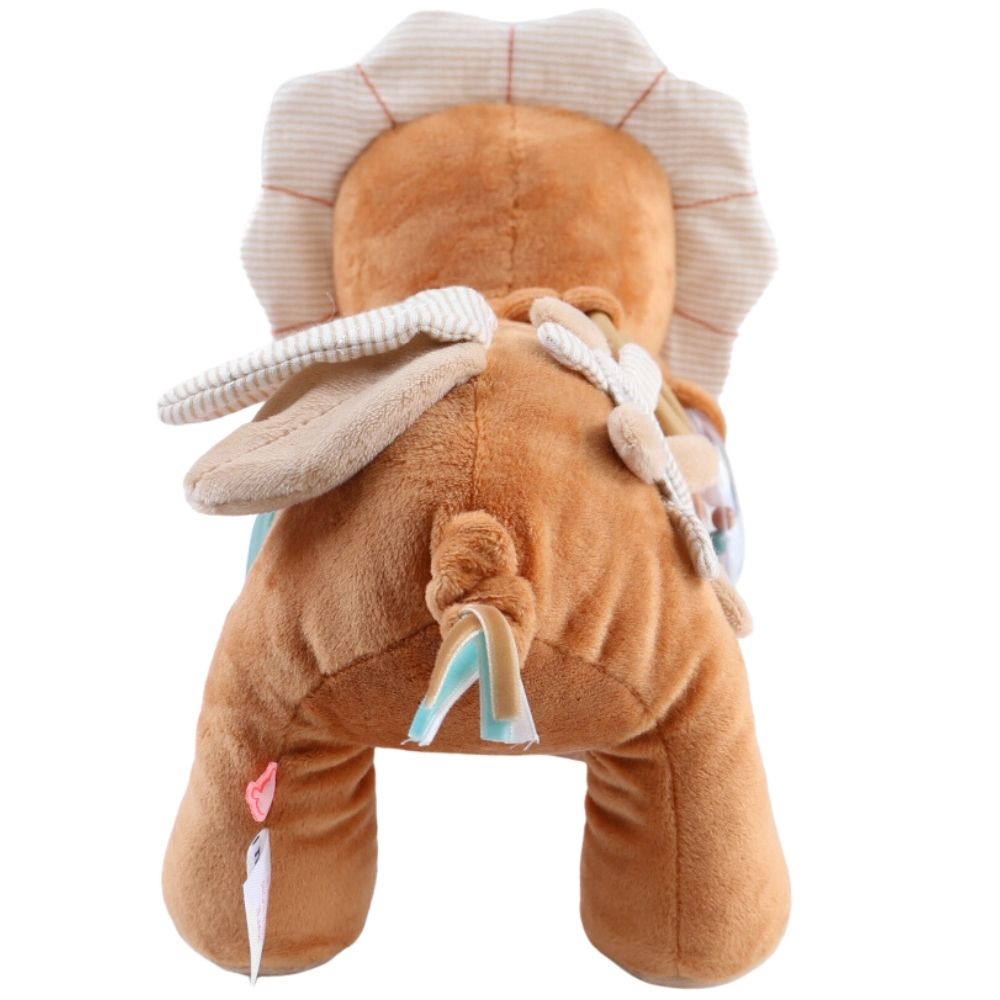 Peluche d'activités Babou en veloudoux caramel (26 cm) (Noukie's) - Image 4