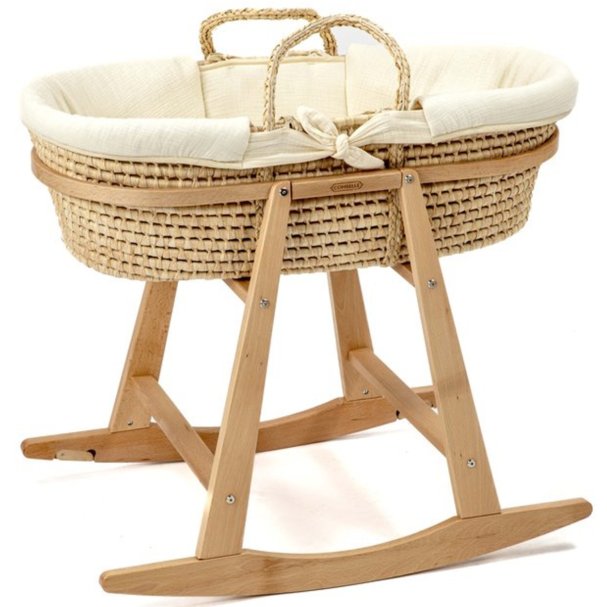 Couffin souple en osier Douce hirondelle écru (Combelle) - Image 3