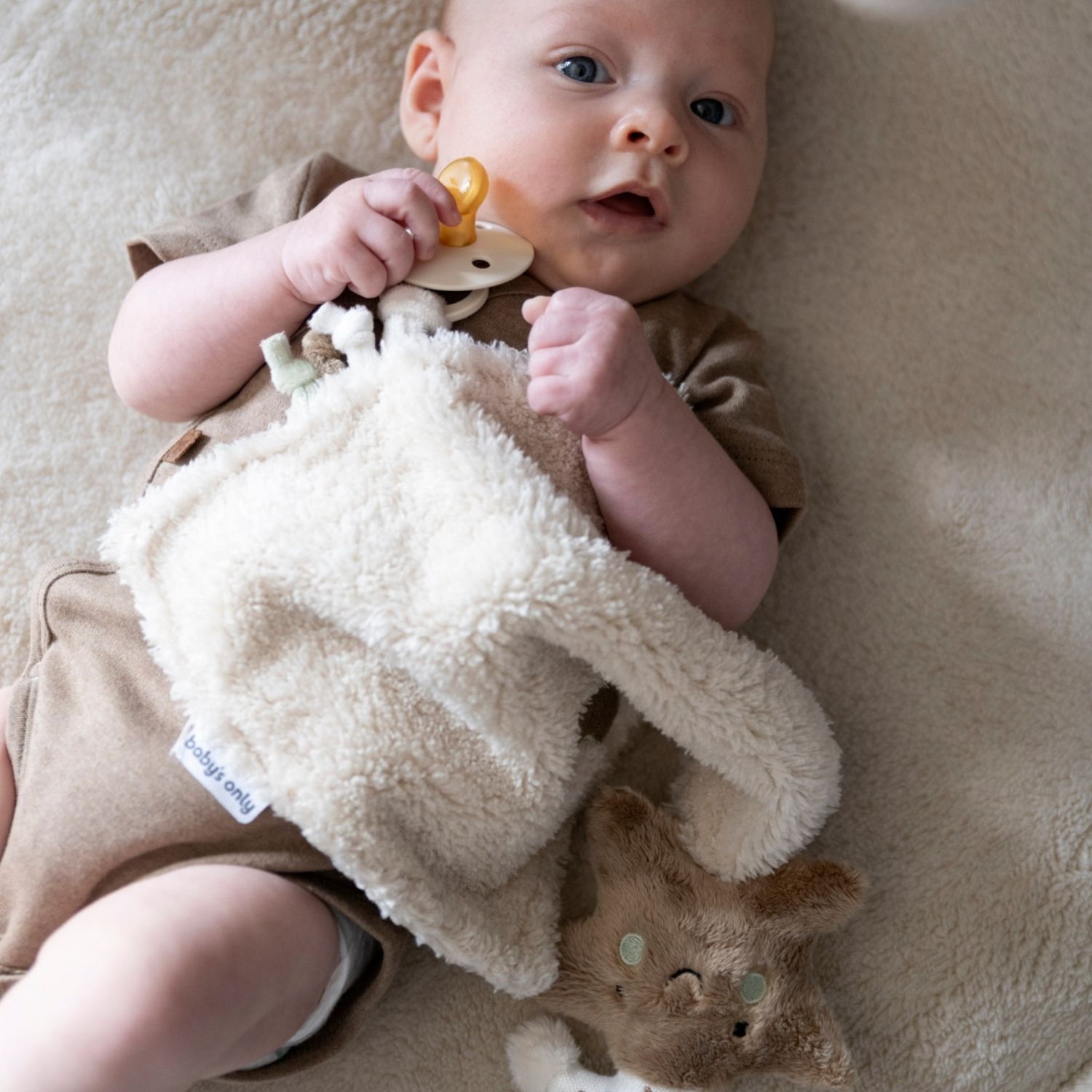 Doudou attache sucette Heaven Clay-Warm Linen (Baby's Only) - Image 2