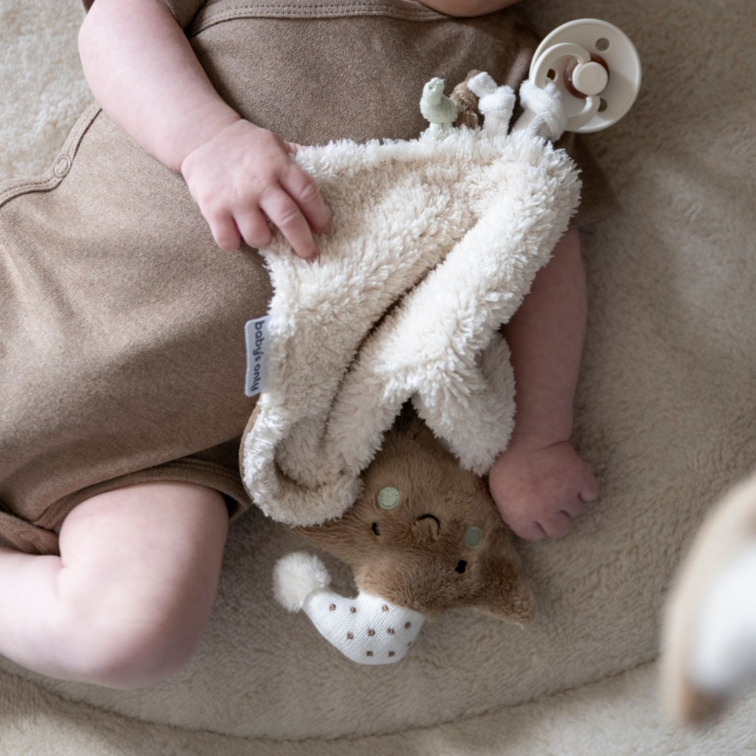 Doudou attache sucette Heaven Clay-Warm Linen (Baby's Only) - Image 4