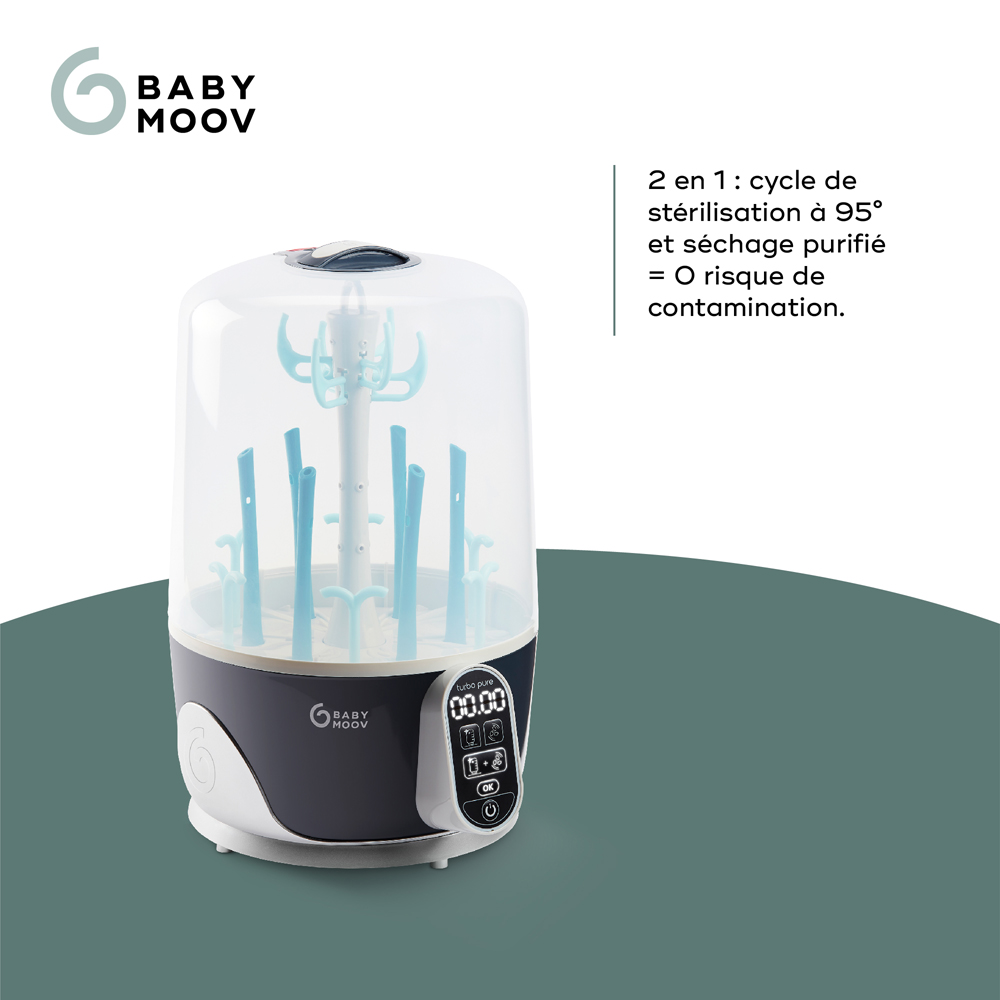 Stérilisateur sèche biberon électrique Turbo Pure (Babymoov) - Image 5
