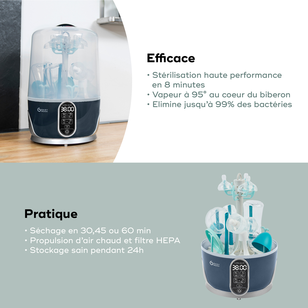 Stérilisateur sèche biberon électrique Turbo Pure (Babymoov) - Image 6