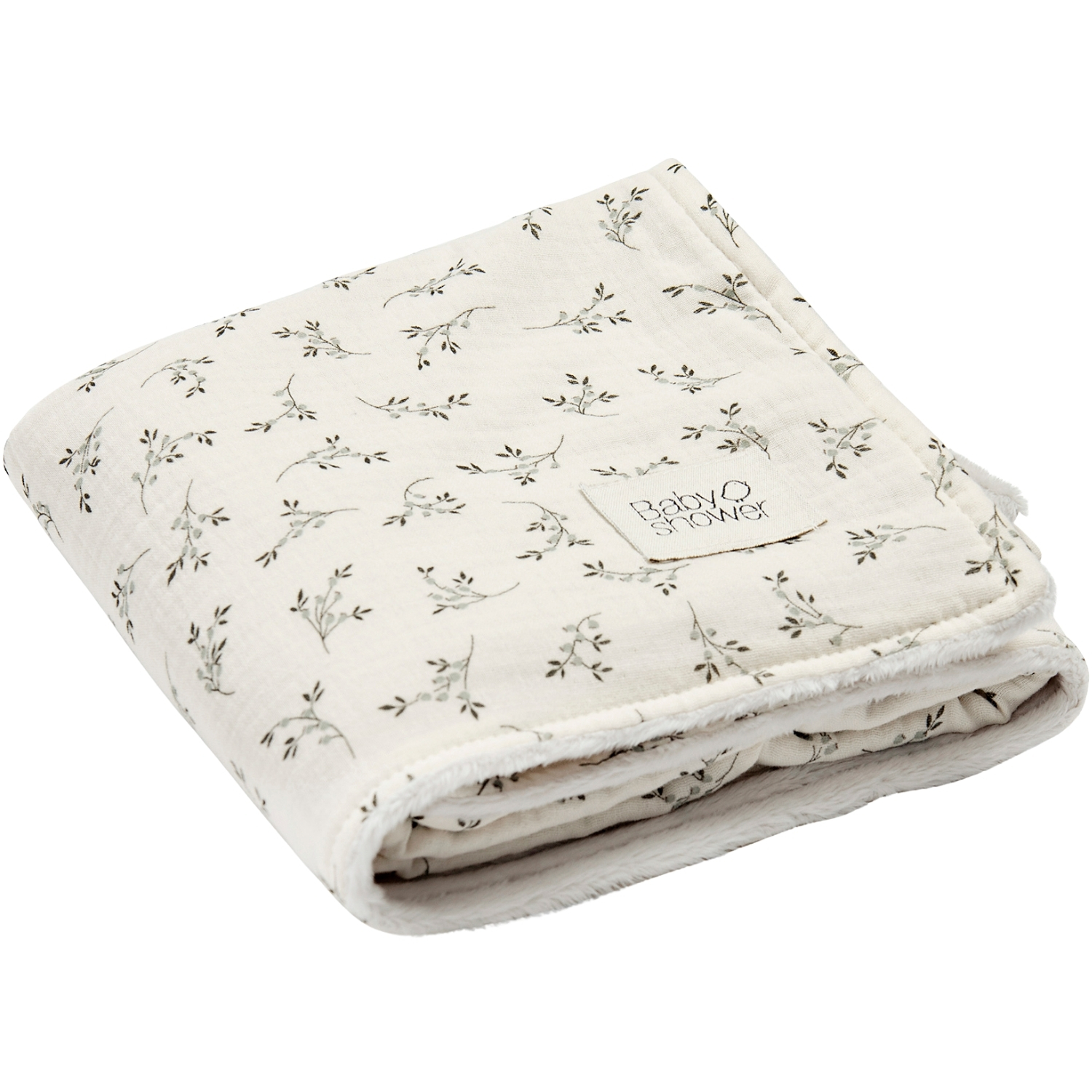 Babyshower - Couverture polaire Olive Bloom (80 x 66 cm)