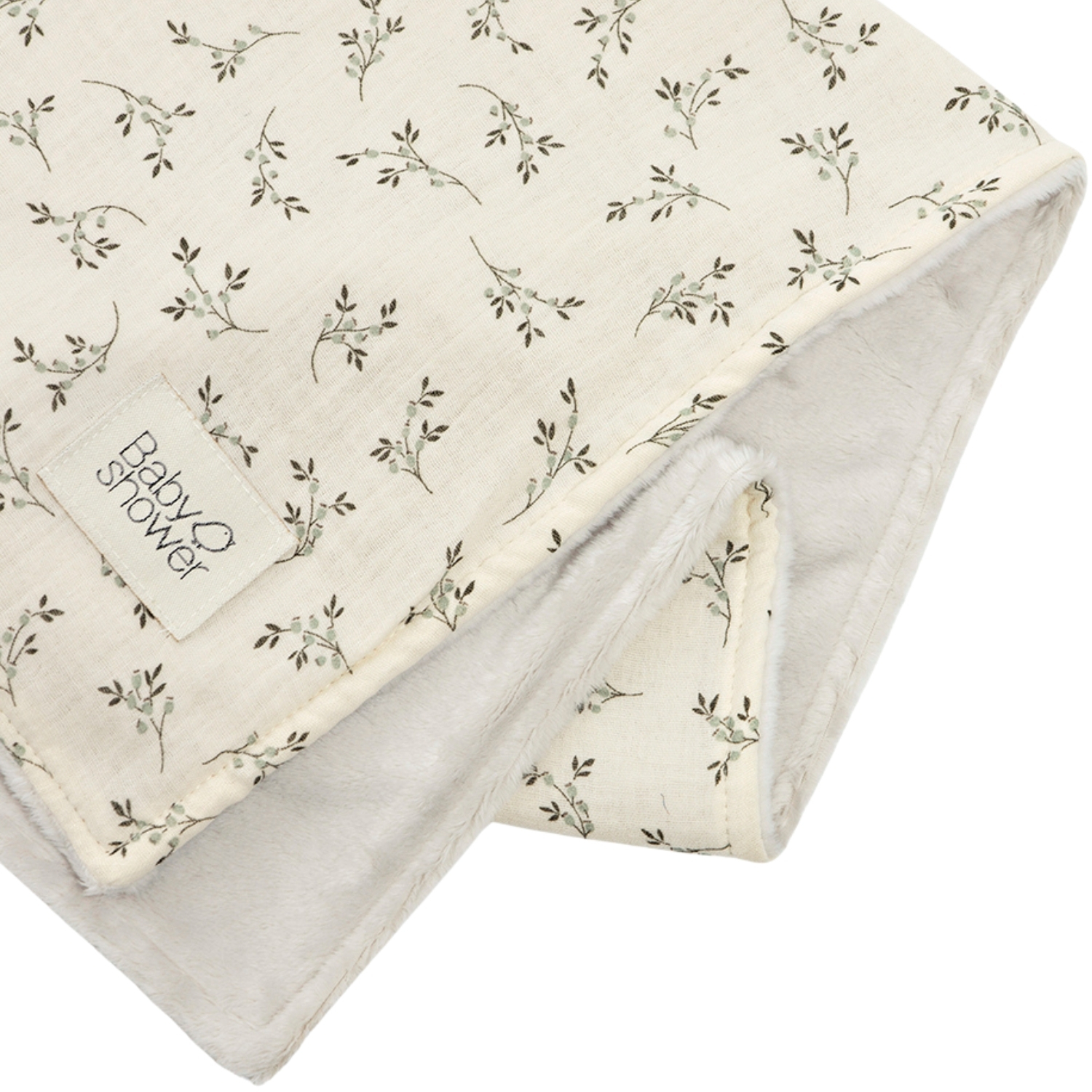 Couverture polaire Olive Bloom (80 x 66 cm) (Babyshower) - Image 1