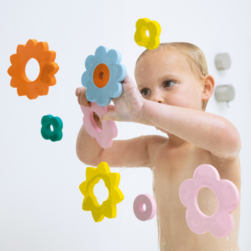 Puzzle de bain fleur Flower Power (Quut) - Image 1