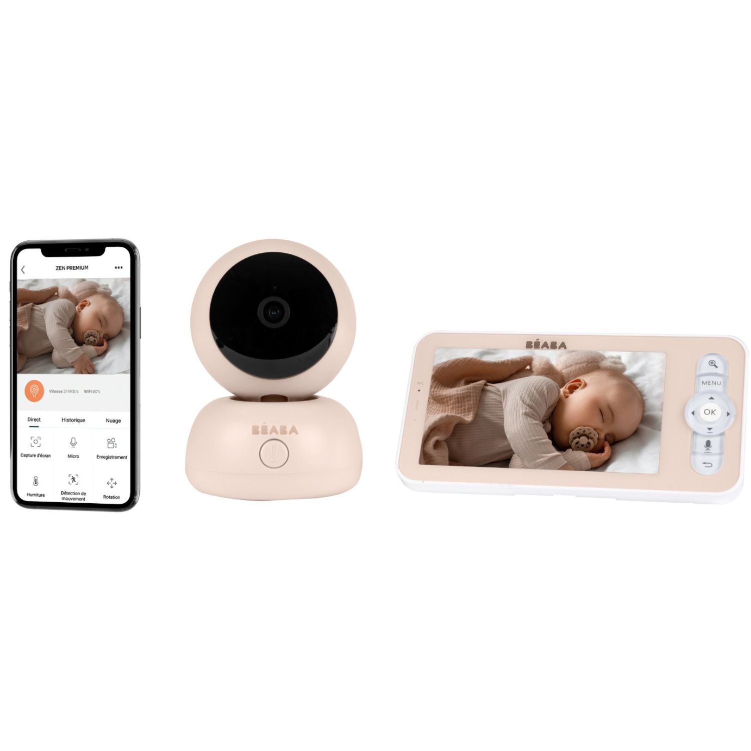 Écoute bébé Vidéo Zen Premium 2 Terre d'argile