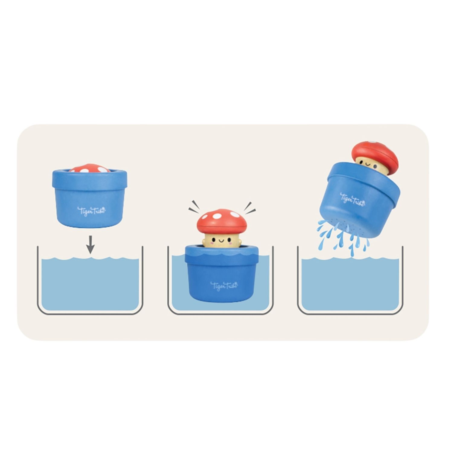Jouet de bain Pop-Up Champignon (Tiger Tribe) - Image 3