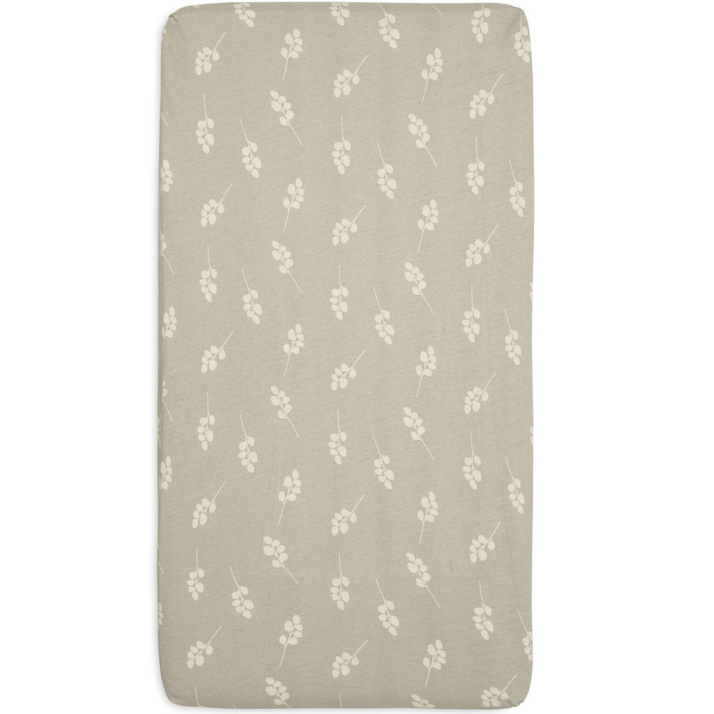Drap housse en jersey Twig Olive Green (70 x 140 cm) (Jollein) - Image 2