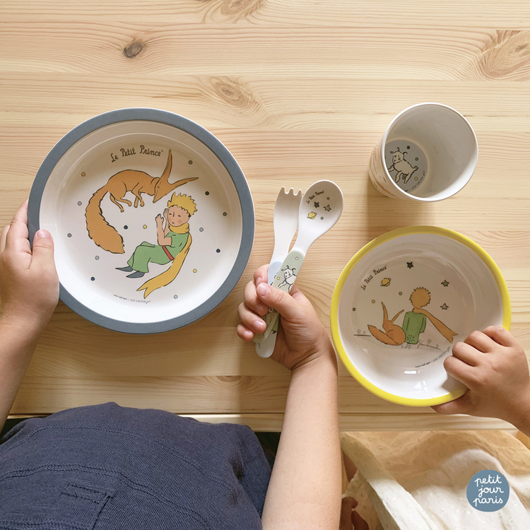 Coffret repas Le Petit Prince bleu (5 pièces) (Petit Jour Paris) - Image 2