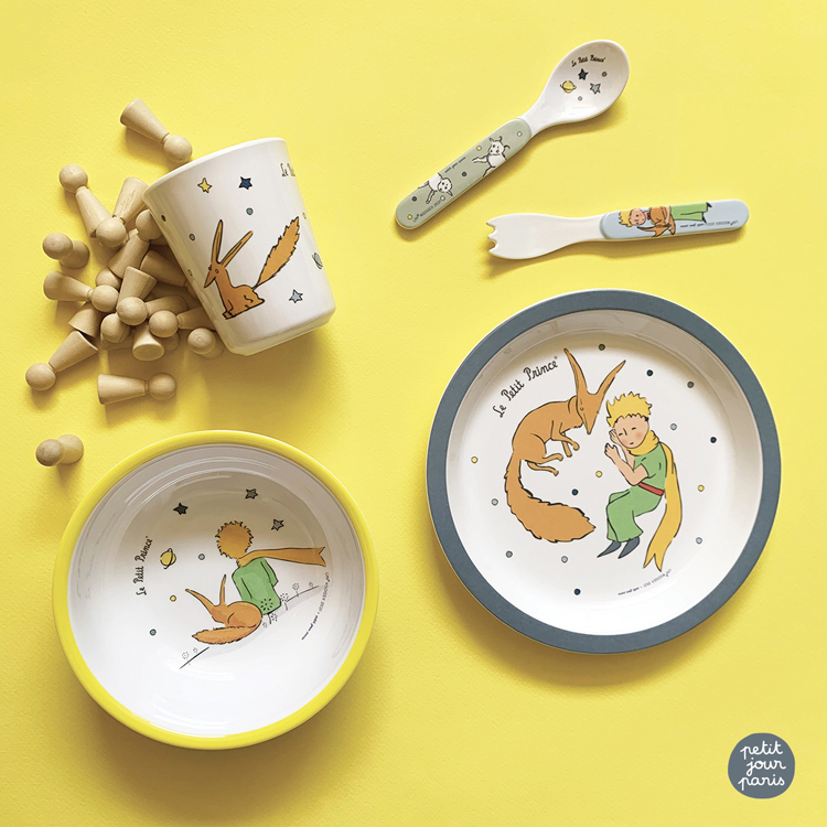 Coffret repas Le Petit Prince bleu (5 pièces) (Petit Jour Paris) - Image 4