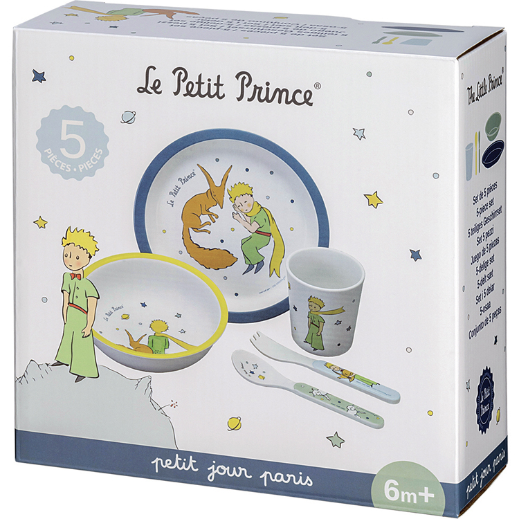 Coffret repas Le Petit Prince bleu (5 pièces) (Petit Jour Paris) - Image 5
