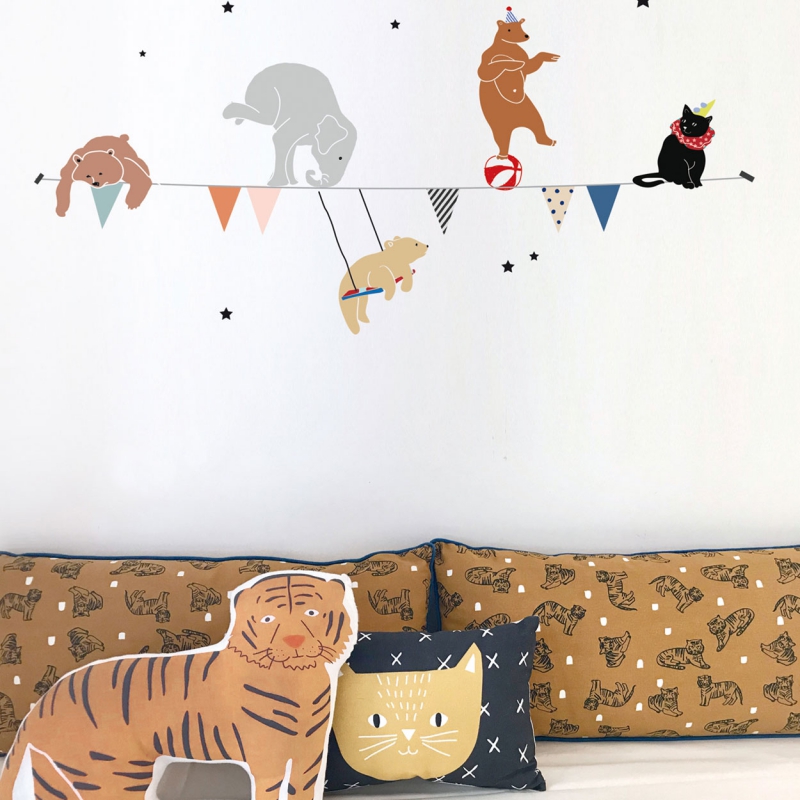 Stickers guirlande cirque (88 x 35 cm) (Mimi'lou) - Image 2