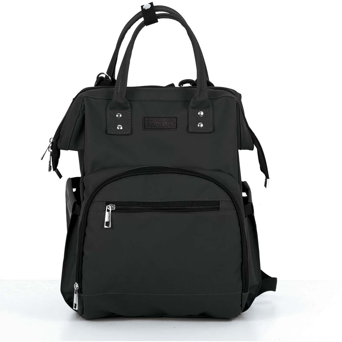 Sac à dos à langer noir (Tinéo) - Couverture