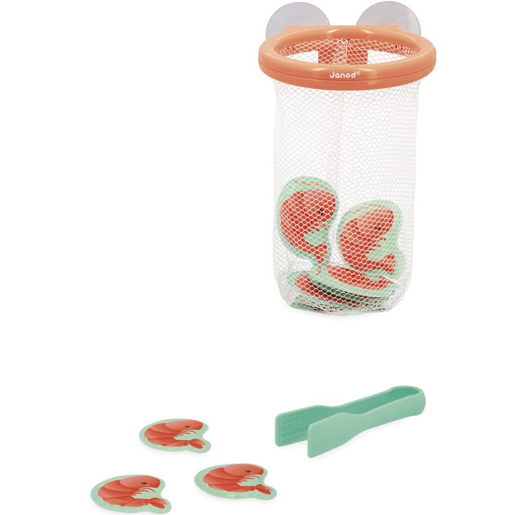 Jouet de bain attrape crevettes à ventouse (Janod) - Image 5