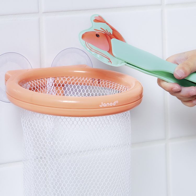 Jouet de bain attrape crevettes à ventouse (Janod) - Image 3