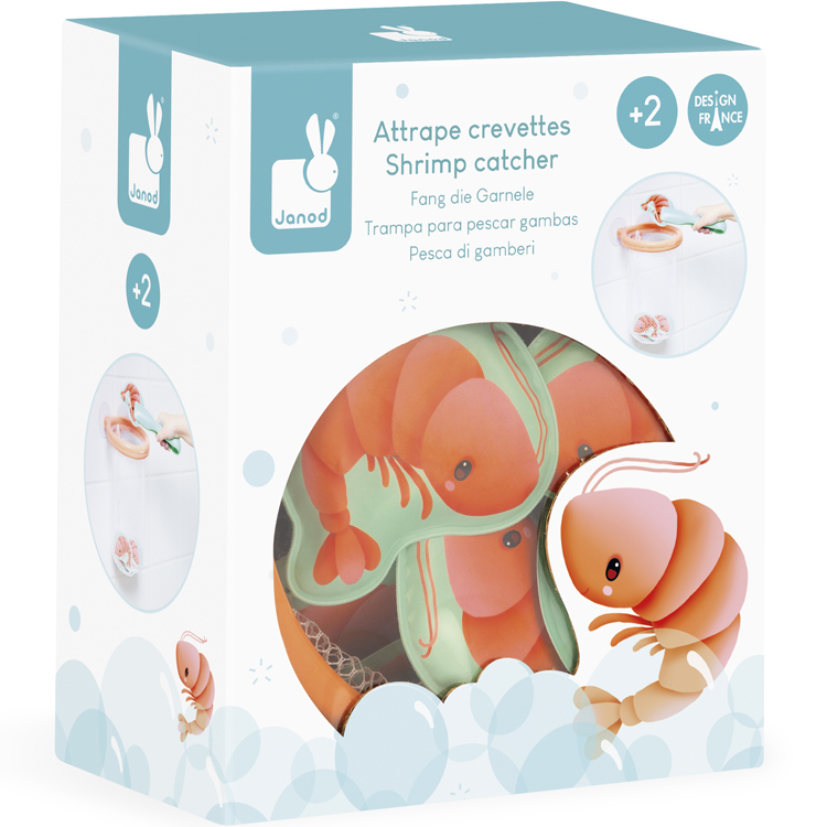 Jouet de bain attrape crevettes à ventouse (Janod) - Image 8